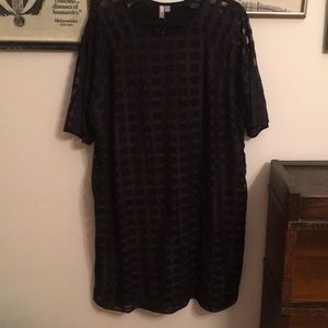 Asos curve black geometric dress size 20